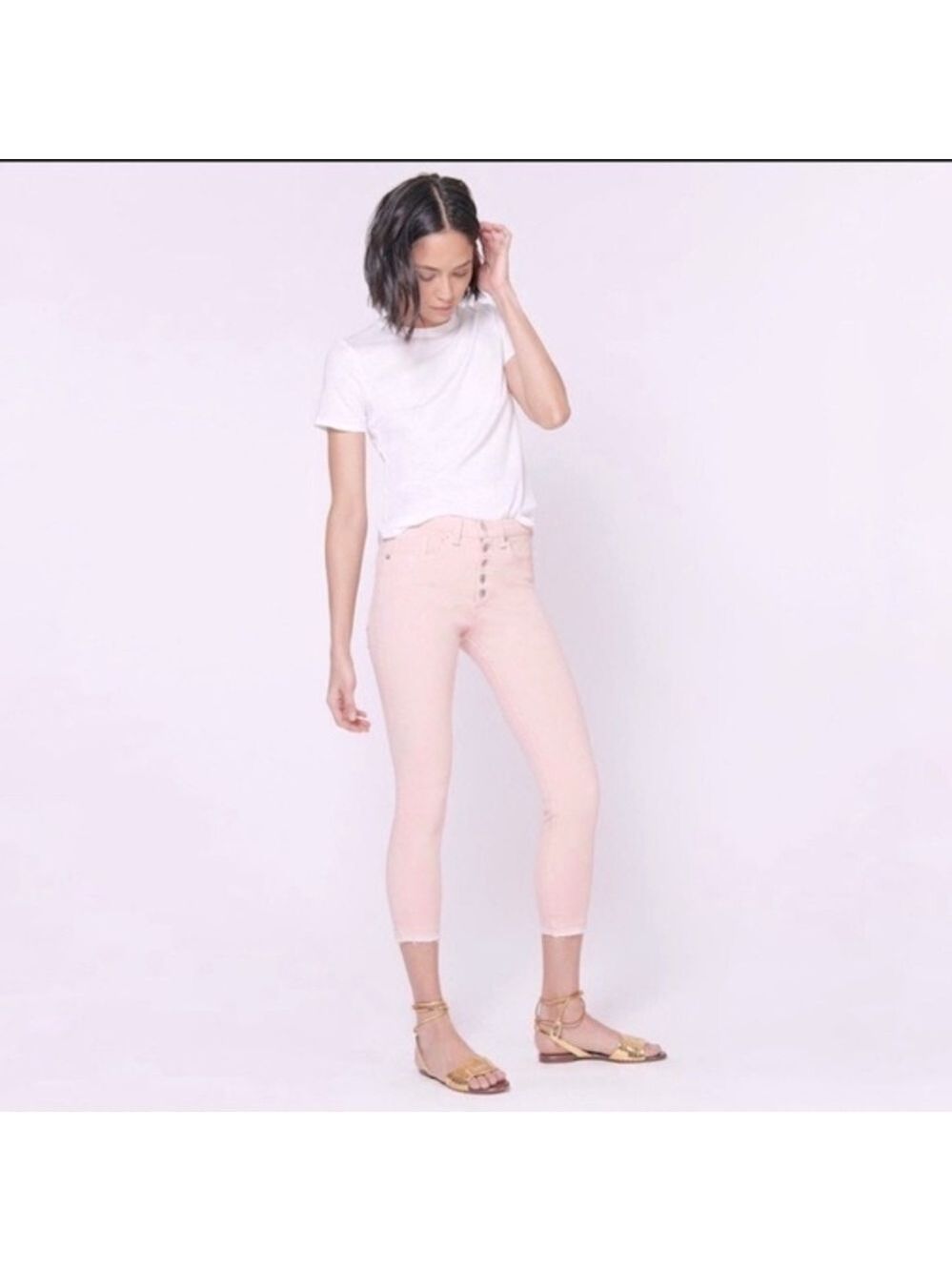 Veronica Beard Debbie Pink Skinny Jeans Size 24